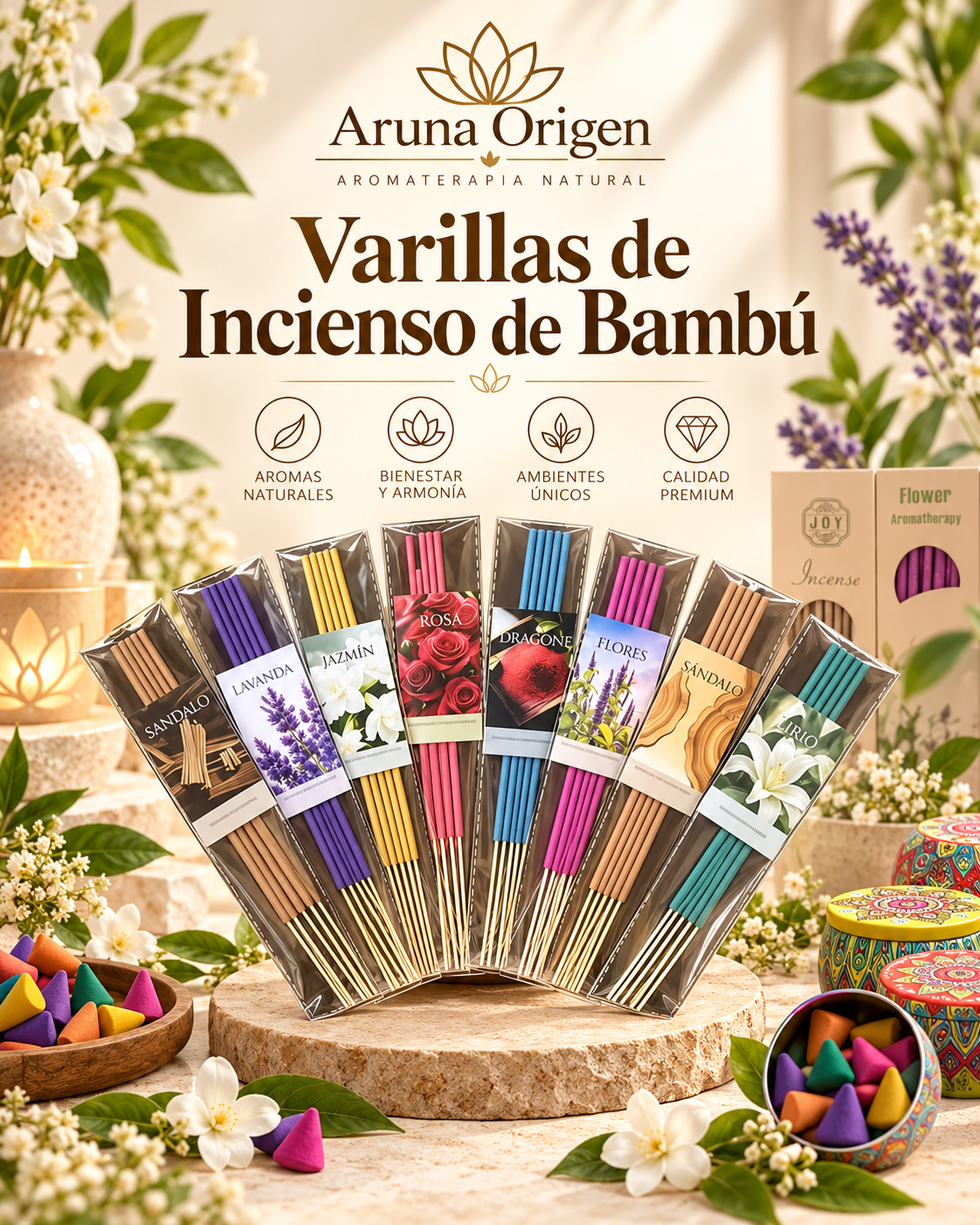Varillas de Incienso Bambú