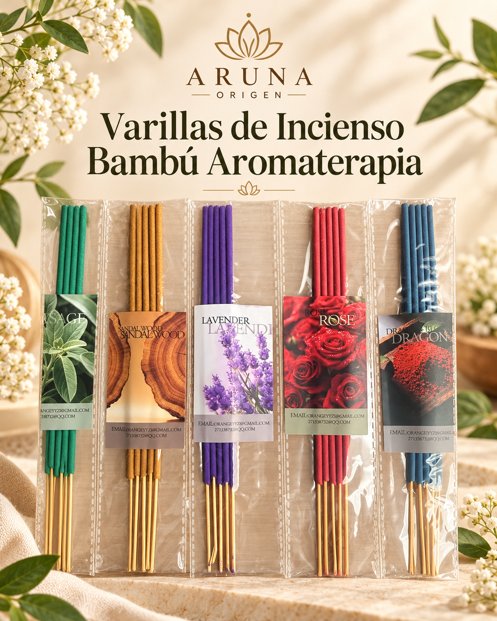 Varillas de Incienso Bambú